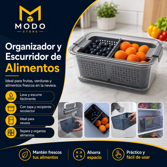 Organizador y Escurridor para Nevera