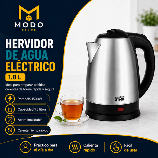 Hervidor de Agua Eléctrico 1.8 L