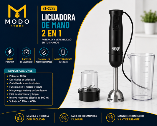 Licuadora de Mano 2 en 1