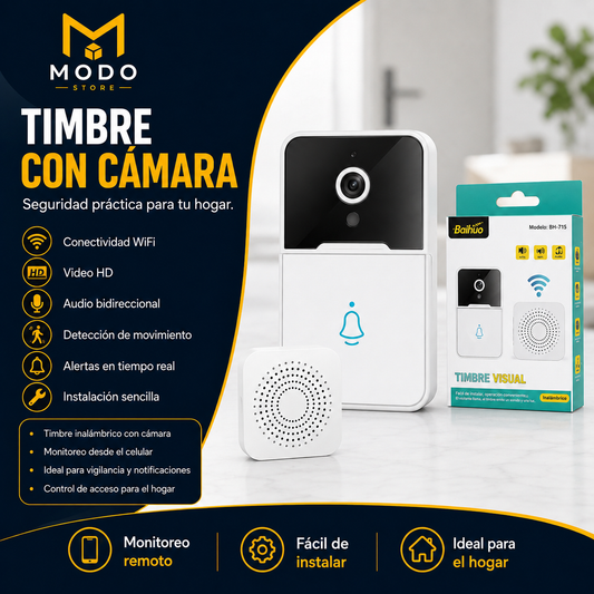 Timbre Inalámbrico con Cámara